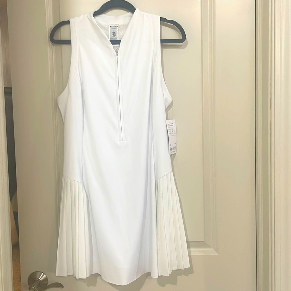Athleta Advantage Dress. White. Size Large. NWT.